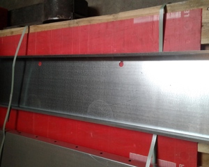 Plate f/outlet MBM w/hole 1250 M&M